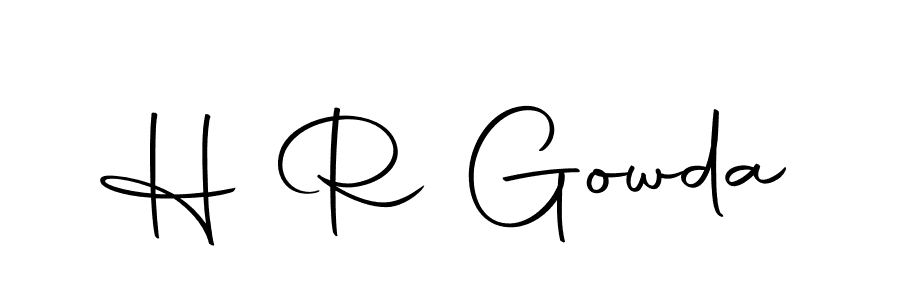 How to make H R Gowda signature? Autography-DOLnW is a professional autograph style. Create handwritten signature for H R Gowda name. H R Gowda signature style 10 images and pictures png