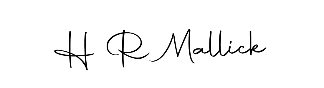 You should practise on your own different ways (Autography-DOLnW) to write your name (H R Mallick) in signature. don't let someone else do it for you. H R Mallick signature style 10 images and pictures png