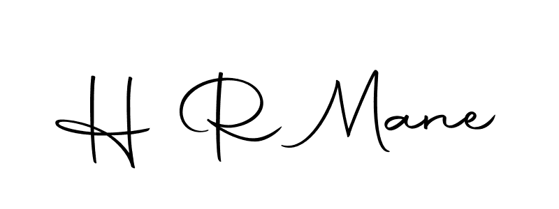 Create a beautiful signature design for name H R Mane. With this signature (Autography-DOLnW) fonts, you can make a handwritten signature for free. H R Mane signature style 10 images and pictures png