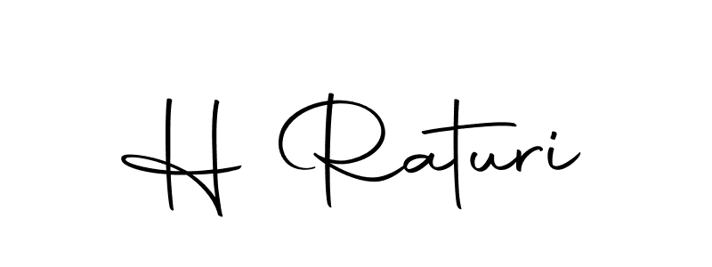 How to make H Raturi name signature. Use Autography-DOLnW style for creating short signs online. This is the latest handwritten sign. H Raturi signature style 10 images and pictures png