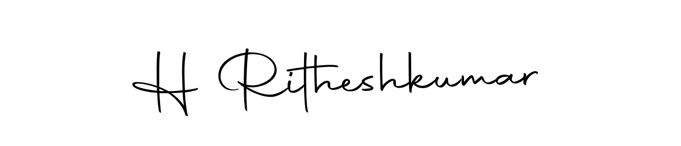 if you are searching for the best signature style for your name H Ritheshkumar. so please give up your signature search. here we have designed multiple signature styles  using Autography-DOLnW. H Ritheshkumar signature style 10 images and pictures png