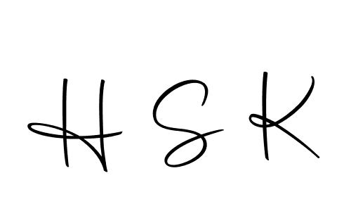 The best way (Autography-DOLnW) to make a short signature is to pick only two or three words in your name. The name H S K include a total of six letters. For converting this name. H S K signature style 10 images and pictures png