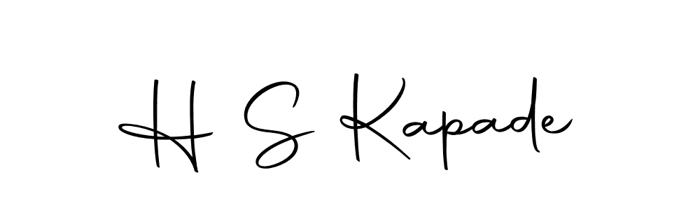 Make a beautiful signature design for name H S Kapade. With this signature (Autography-DOLnW) style, you can create a handwritten signature for free. H S Kapade signature style 10 images and pictures png