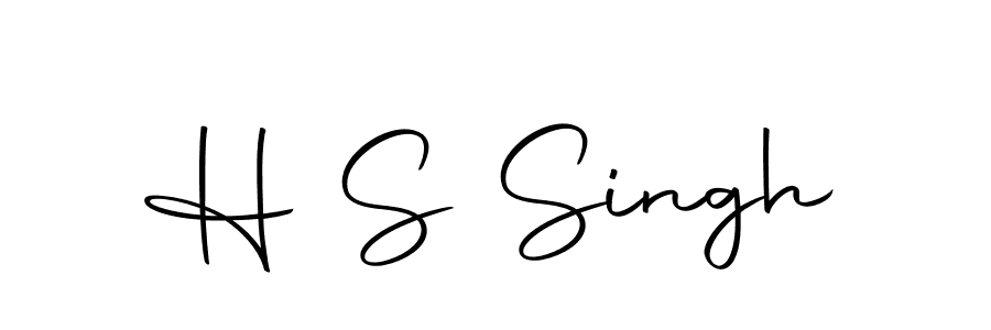 Make a beautiful signature design for name H S Singh. With this signature (Autography-DOLnW) style, you can create a handwritten signature for free. H S Singh signature style 10 images and pictures png