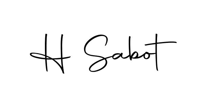 Make a beautiful signature design for name H Sabot. With this signature (Autography-DOLnW) style, you can create a handwritten signature for free. H Sabot signature style 10 images and pictures png