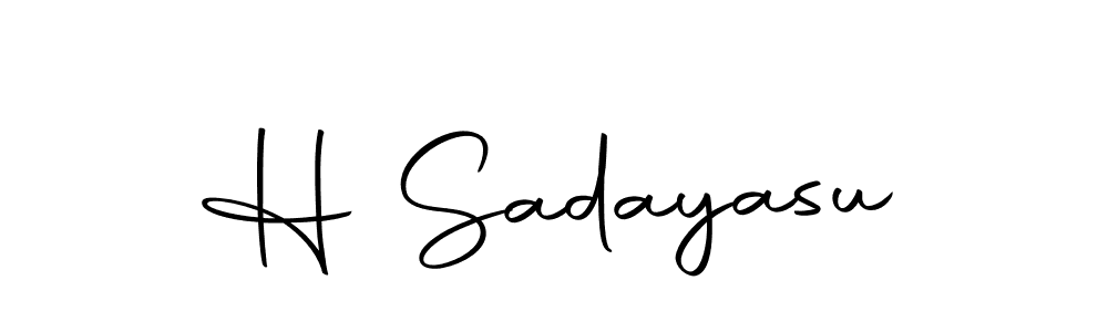 Make a beautiful signature design for name H Sadayasu. Use this online signature maker to create a handwritten signature for free. H Sadayasu signature style 10 images and pictures png