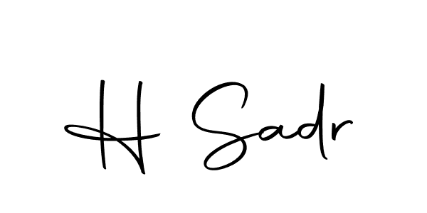 Autography-DOLnW is a professional signature style that is perfect for those who want to add a touch of class to their signature. It is also a great choice for those who want to make their signature more unique. Get H Sadr name to fancy signature for free. H Sadr signature style 10 images and pictures png