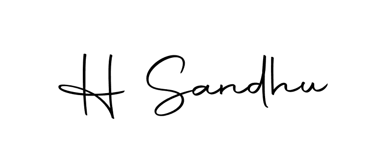 H Sandhu stylish signature style. Best Handwritten Sign (Autography-DOLnW) for my name. Handwritten Signature Collection Ideas for my name H Sandhu. H Sandhu signature style 10 images and pictures png