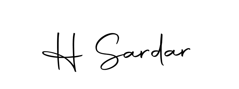 You should practise on your own different ways (Autography-DOLnW) to write your name (H Sardar) in signature. don't let someone else do it for you. H Sardar signature style 10 images and pictures png