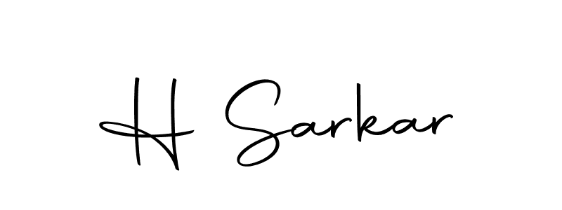 Make a beautiful signature design for name H Sarkar. With this signature (Autography-DOLnW) style, you can create a handwritten signature for free. H Sarkar signature style 10 images and pictures png