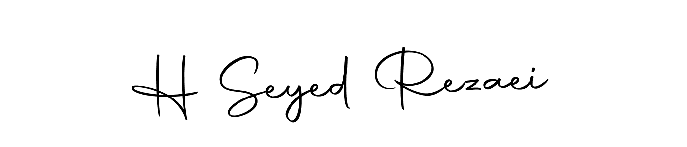 Design your own signature with our free online signature maker. With this signature software, you can create a handwritten (Autography-DOLnW) signature for name H Seyed Rezaei. H Seyed Rezaei signature style 10 images and pictures png