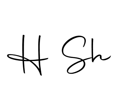 Also we have H Sh name is the best signature style. Create professional handwritten signature collection using Autography-DOLnW autograph style. H Sh signature style 10 images and pictures png