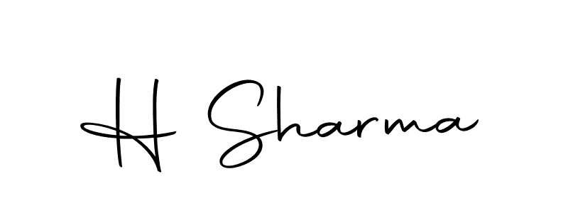 How to make H Sharma signature? Autography-DOLnW is a professional autograph style. Create handwritten signature for H Sharma name. H Sharma signature style 10 images and pictures png