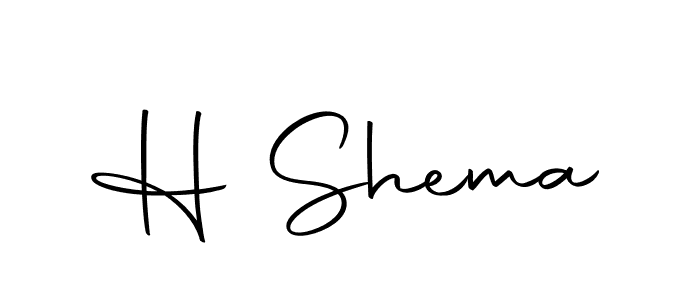 You should practise on your own different ways (Autography-DOLnW) to write your name (H Shema) in signature. don't let someone else do it for you. H Shema signature style 10 images and pictures png