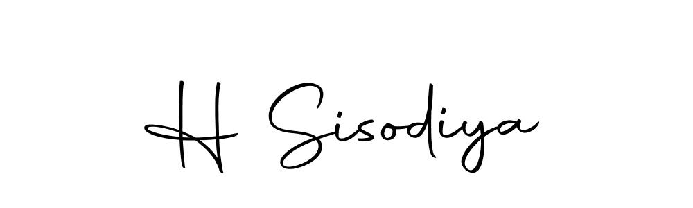 Use a signature maker to create a handwritten signature online. With this signature software, you can design (Autography-DOLnW) your own signature for name H Sisodiya. H Sisodiya signature style 10 images and pictures png