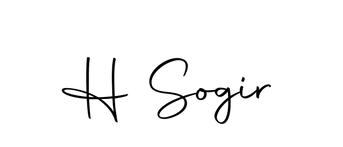 You should practise on your own different ways (Autography-DOLnW) to write your name (H Sogir) in signature. don't let someone else do it for you. H Sogir signature style 10 images and pictures png