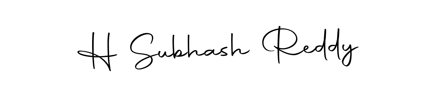 The best way (Autography-DOLnW) to make a short signature is to pick only two or three words in your name. The name H Subhash Reddy include a total of six letters. For converting this name. H Subhash Reddy signature style 10 images and pictures png