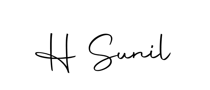 The best way (Autography-DOLnW) to make a short signature is to pick only two or three words in your name. The name H Sunil include a total of six letters. For converting this name. H Sunil signature style 10 images and pictures png