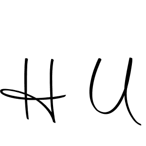 Similarly Autography-DOLnW is the best handwritten signature design. Signature creator online .You can use it as an online autograph creator for name H U. H U signature style 10 images and pictures png