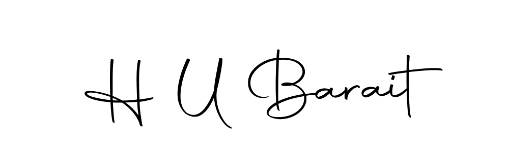 Make a beautiful signature design for name H U Barait. With this signature (Autography-DOLnW) style, you can create a handwritten signature for free. H U Barait signature style 10 images and pictures png