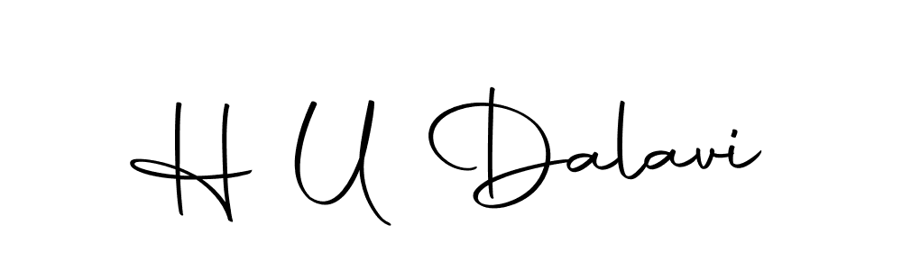 Make a beautiful signature design for name H U Dalavi. Use this online signature maker to create a handwritten signature for free. H U Dalavi signature style 10 images and pictures png