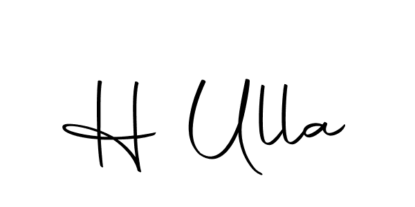 Make a beautiful signature design for name H Ulla. With this signature (Autography-DOLnW) style, you can create a handwritten signature for free. H Ulla signature style 10 images and pictures png