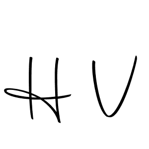 The best way (Autography-DOLnW) to make a short signature is to pick only two or three words in your name. The name H V include a total of six letters. For converting this name. H V signature style 10 images and pictures png