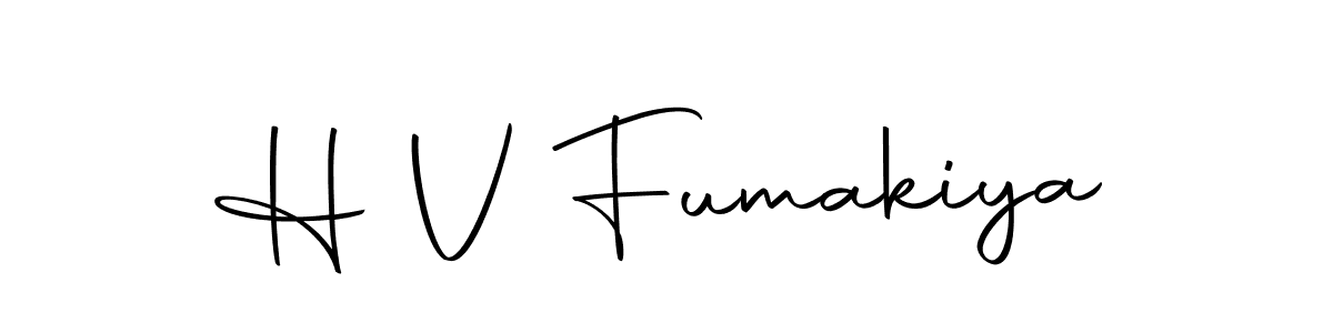 if you are searching for the best signature style for your name H V Fumakiya. so please give up your signature search. here we have designed multiple signature styles  using Autography-DOLnW. H V Fumakiya signature style 10 images and pictures png