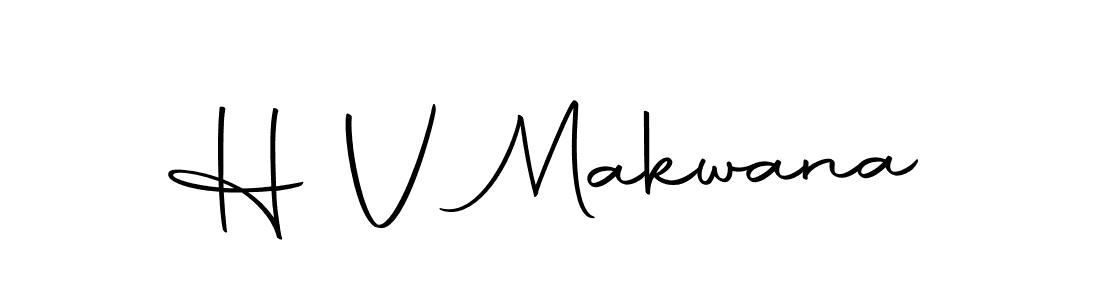 You should practise on your own different ways (Autography-DOLnW) to write your name (H V Makwana) in signature. don't let someone else do it for you. H V Makwana signature style 10 images and pictures png