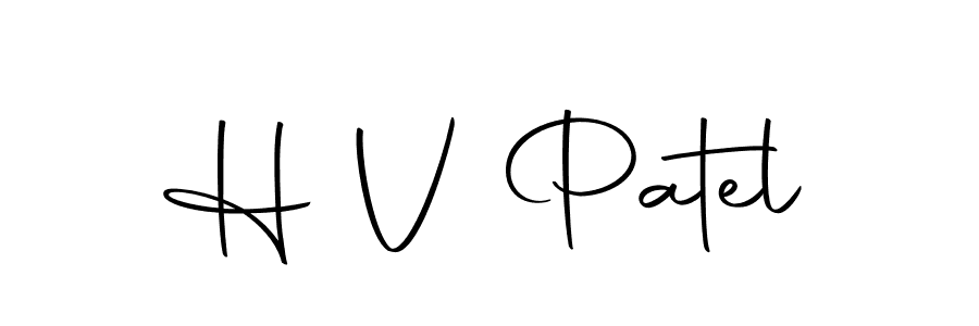 How to make H V Patel name signature. Use Autography-DOLnW style for creating short signs online. This is the latest handwritten sign. H V Patel signature style 10 images and pictures png