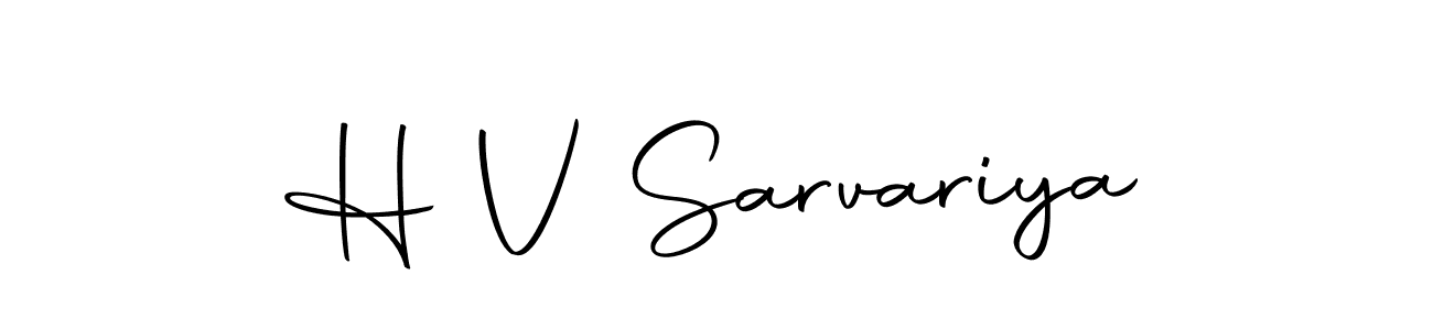 Make a beautiful signature design for name H V Sarvariya. Use this online signature maker to create a handwritten signature for free. H V Sarvariya signature style 10 images and pictures png