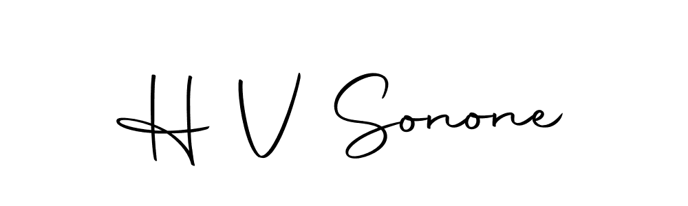 Also we have H V Sonone name is the best signature style. Create professional handwritten signature collection using Autography-DOLnW autograph style. H V Sonone signature style 10 images and pictures png