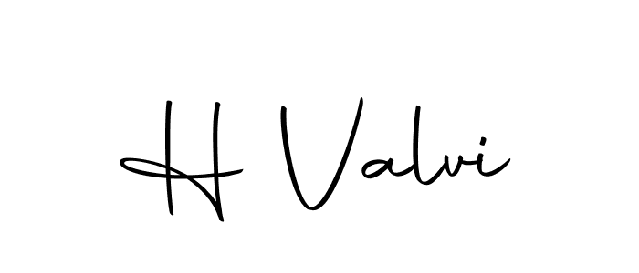 Use a signature maker to create a handwritten signature online. With this signature software, you can design (Autography-DOLnW) your own signature for name H Valvi. H Valvi signature style 10 images and pictures png