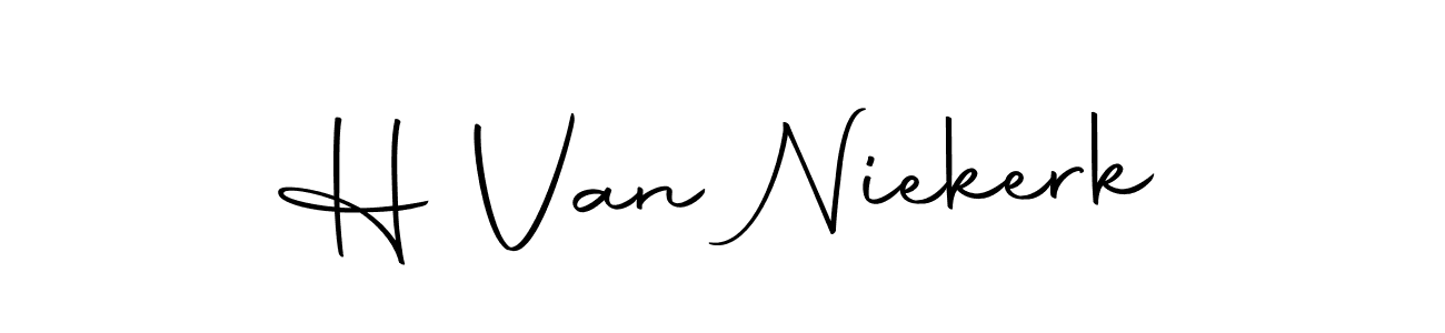 Make a beautiful signature design for name H Van Niekerk. Use this online signature maker to create a handwritten signature for free. H Van Niekerk signature style 10 images and pictures png