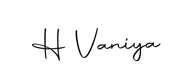 H Vaniya stylish signature style. Best Handwritten Sign (Autography-DOLnW) for my name. Handwritten Signature Collection Ideas for my name H Vaniya. H Vaniya signature style 10 images and pictures png