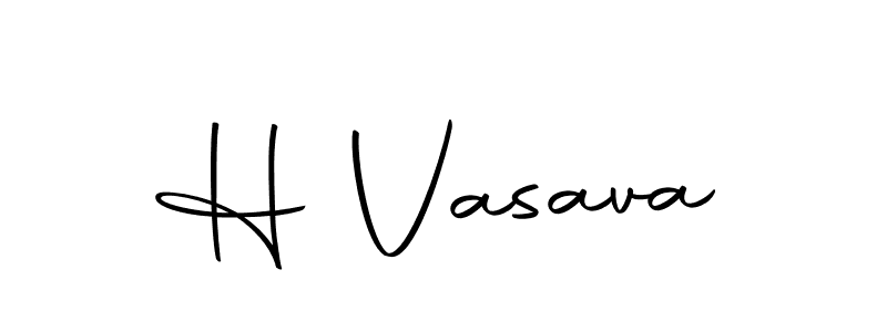 The best way (Autography-DOLnW) to make a short signature is to pick only two or three words in your name. The name H Vasava include a total of six letters. For converting this name. H Vasava signature style 10 images and pictures png