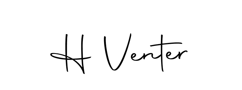 How to make H Venter name signature. Use Autography-DOLnW style for creating short signs online. This is the latest handwritten sign. H Venter signature style 10 images and pictures png