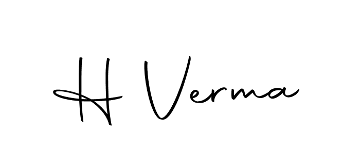 Design your own signature with our free online signature maker. With this signature software, you can create a handwritten (Autography-DOLnW) signature for name H Verma. H Verma signature style 10 images and pictures png