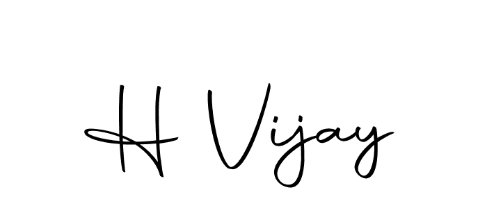 Design your own signature with our free online signature maker. With this signature software, you can create a handwritten (Autography-DOLnW) signature for name H Vijay. H Vijay signature style 10 images and pictures png