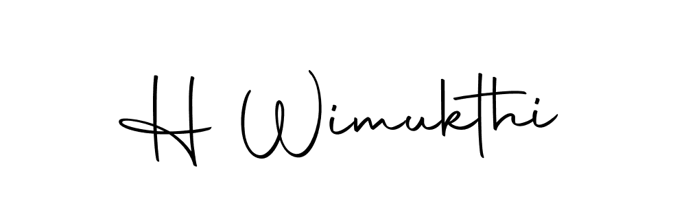 Create a beautiful signature design for name H Wimukthi. With this signature (Autography-DOLnW) fonts, you can make a handwritten signature for free. H Wimukthi signature style 10 images and pictures png