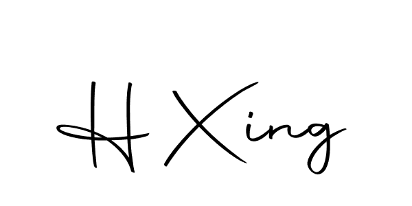 Make a beautiful signature design for name H Xing. With this signature (Autography-DOLnW) style, you can create a handwritten signature for free. H Xing signature style 10 images and pictures png