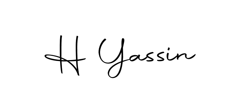 Make a beautiful signature design for name H Yassin. With this signature (Autography-DOLnW) style, you can create a handwritten signature for free. H Yassin signature style 10 images and pictures png