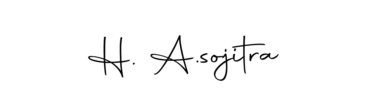 Make a short H. A.sojitra signature style. Manage your documents anywhere anytime using Autography-DOLnW. Create and add eSignatures, submit forms, share and send files easily. H. A.sojitra signature style 10 images and pictures png