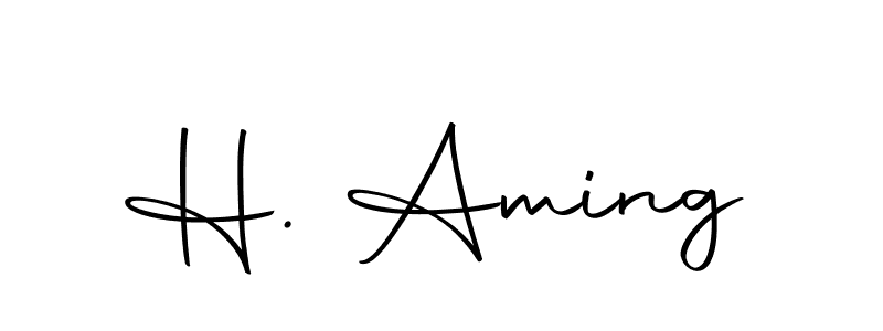 Here are the top 10 professional signature styles for the name H. Aming. These are the best autograph styles you can use for your name. H. Aming signature style 10 images and pictures png