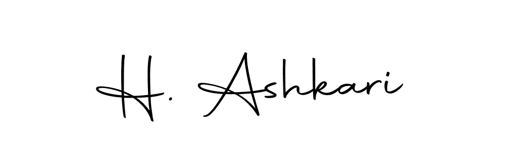 How to make H. Ashkari name signature. Use Autography-DOLnW style for creating short signs online. This is the latest handwritten sign. H. Ashkari signature style 10 images and pictures png