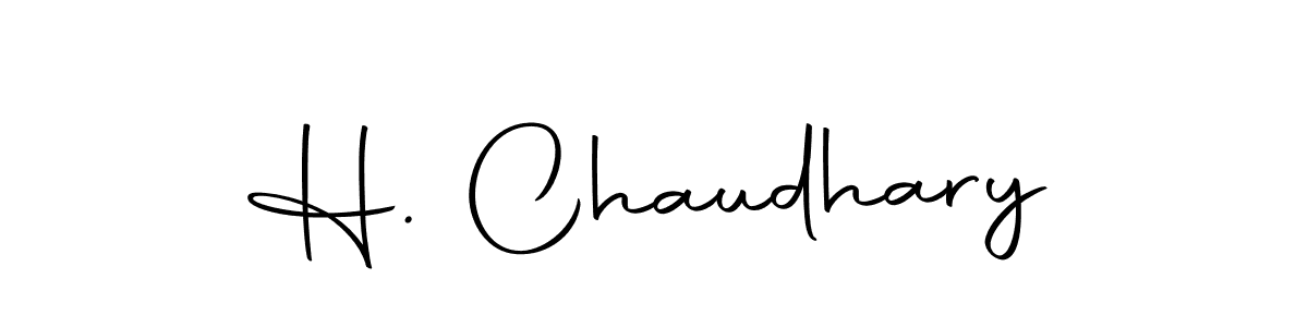 Use a signature maker to create a handwritten signature online. With this signature software, you can design (Autography-DOLnW) your own signature for name H. Chaudhary. H. Chaudhary signature style 10 images and pictures png