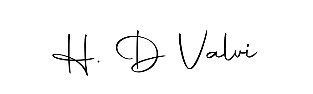 Design your own signature with our free online signature maker. With this signature software, you can create a handwritten (Autography-DOLnW) signature for name H. D Valvi. H. D Valvi signature style 10 images and pictures png