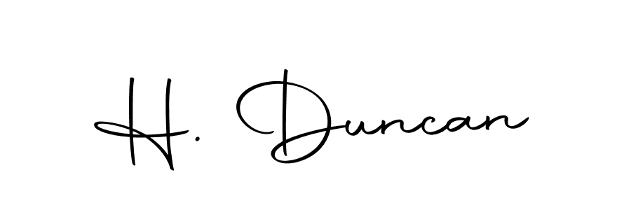 H. Duncan stylish signature style. Best Handwritten Sign (Autography-DOLnW) for my name. Handwritten Signature Collection Ideas for my name H. Duncan. H. Duncan signature style 10 images and pictures png