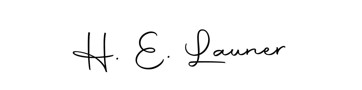 Also we have H. E. Launer name is the best signature style. Create professional handwritten signature collection using Autography-DOLnW autograph style. H. E. Launer signature style 10 images and pictures png