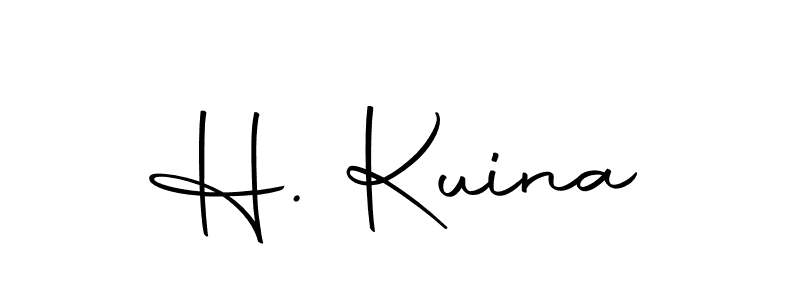 Also we have H. Kuina name is the best signature style. Create professional handwritten signature collection using Autography-DOLnW autograph style. H. Kuina signature style 10 images and pictures png